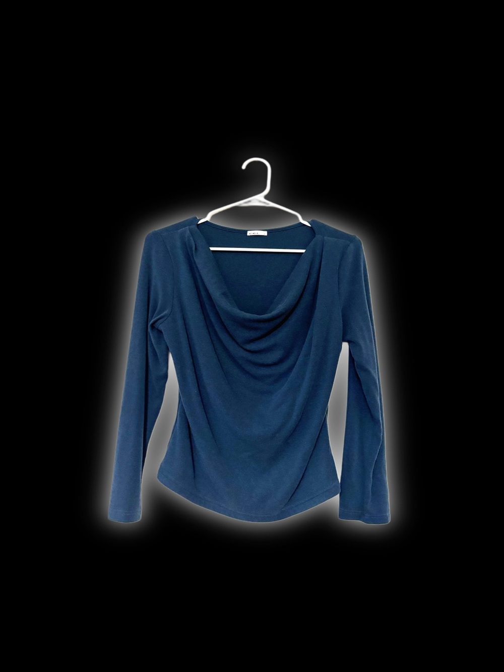 OGL Cowl Neck Top in Dark Teal